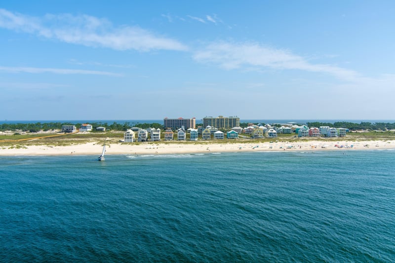 477874 Fort Morgan Beach From Water